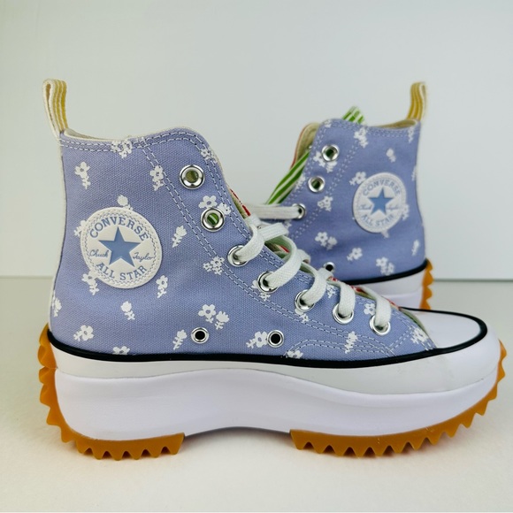 Converse Run Star Hike Platform Hi Floral & Paisley Shoes A03296C Women’s Sz 5.5 - Picture 10 of 10